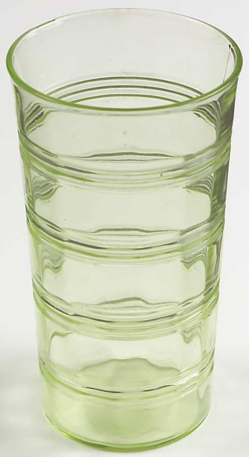 Banded Rings Green 10 Oz Flat Tumbler by Anchor Hocking-1