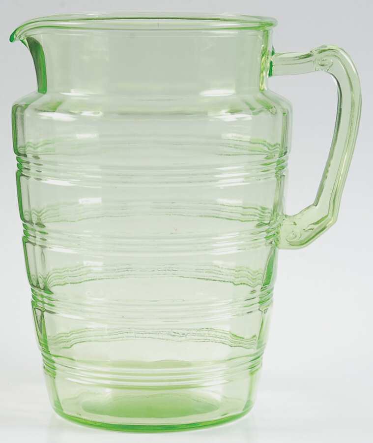 Banded Rings Green 80 Oz Pitcher by Anchor Hocking-1