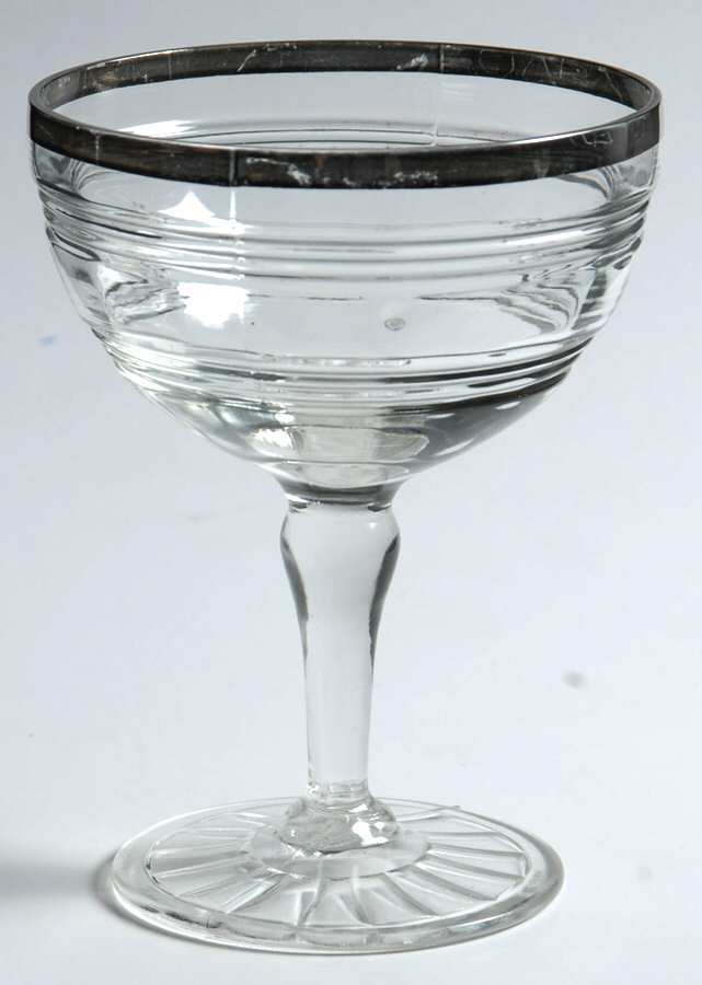 Banded Rings Platinum Champagne/Tall Sherbet by Anchor Hocking-1