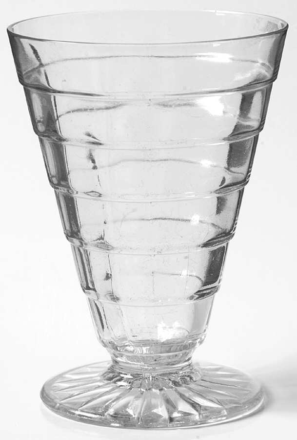 Block Optic Clear 9 Oz Footed Tumbler by Anchor Hocking-1