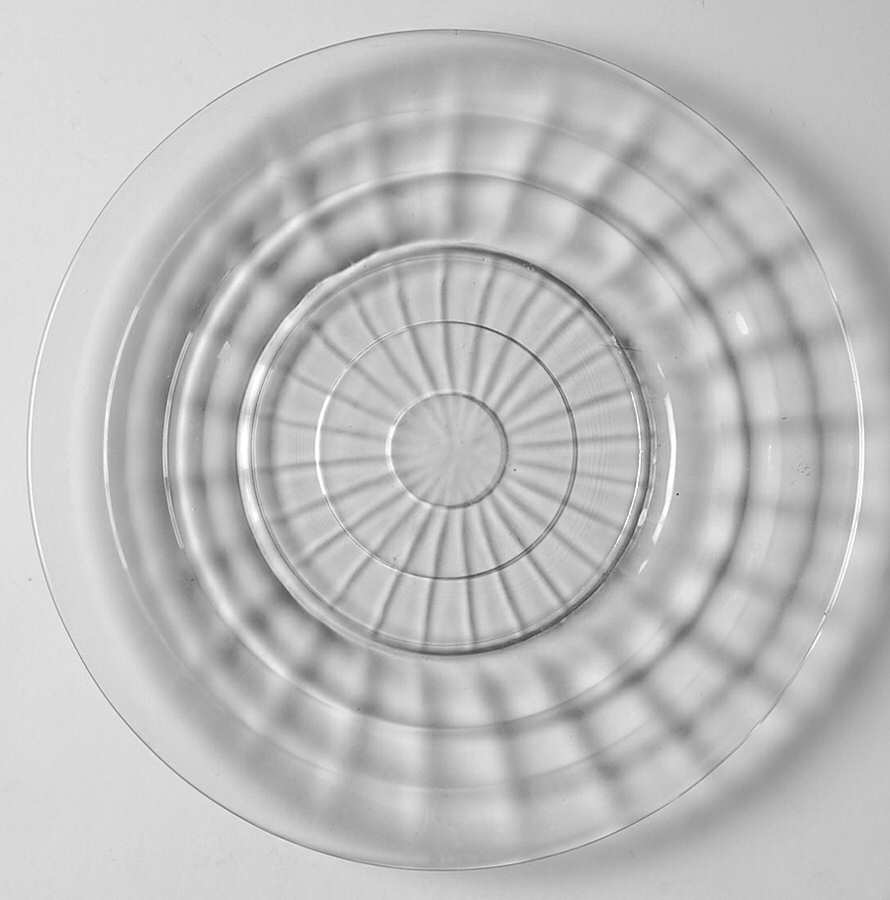 Block Optic Clear 8" Salad Plate by Anchor Hocking-1