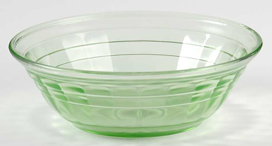 Block Optic Green Small Fruit Dessert Bowl by Anchor Hocking-1