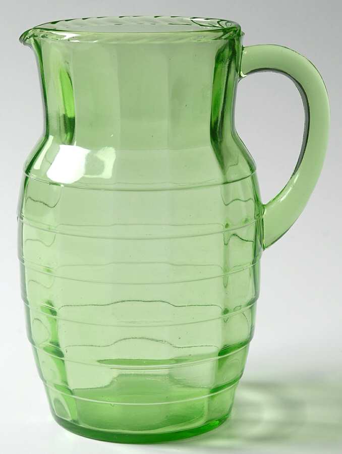 Block Optic Green 54 Oz Pitcher by Anchor Hocking-1