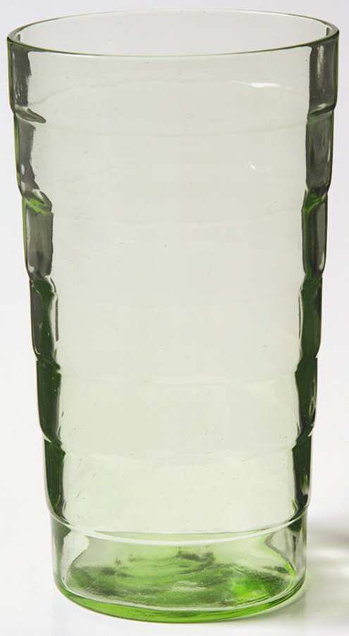 Block Optic Green 11 Oz Flat Tumbler by Anchor Hocking-1