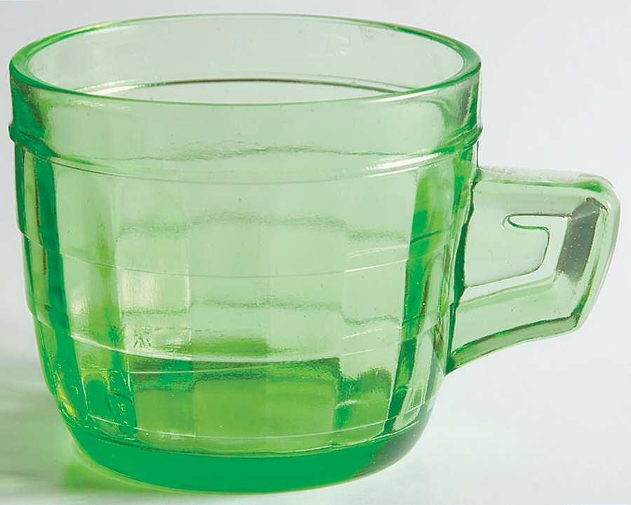 Block Optic Green Mug by Anchor Hocking-1
