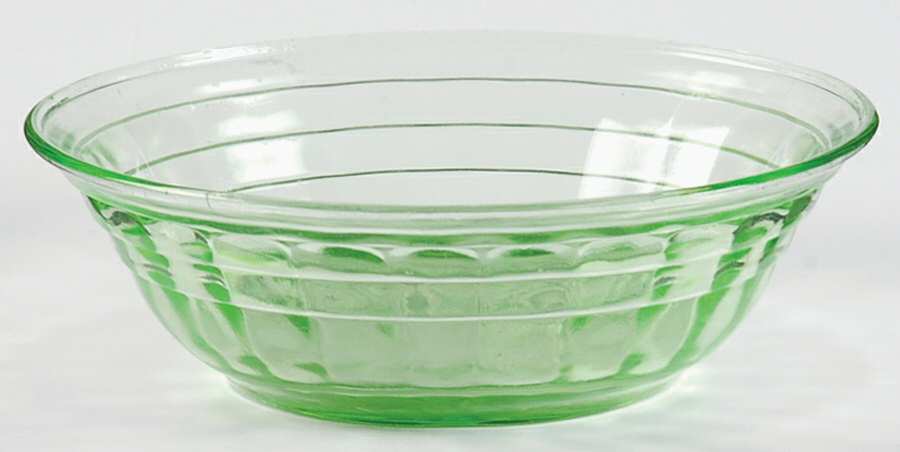 Block Optic Green Small Fruit Dessert Bowl by Anchor Hocking-1