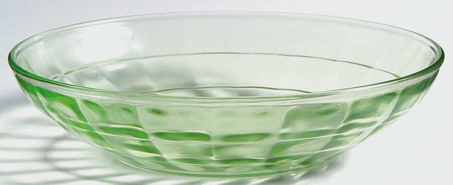 Block Optic Green Cereal Bowl by Anchor Hocking-1