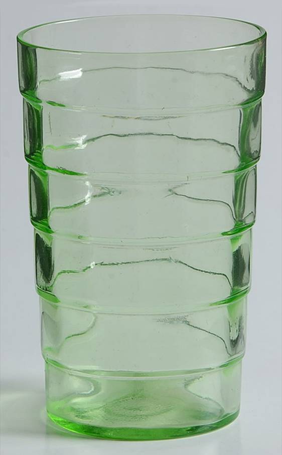Block Optic Green 5 Oz Flat Tumbler by Anchor Hocking-1