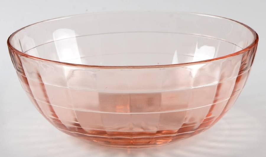 Block Optic Pink 7" Salad Bowl by Anchor Hocking-1