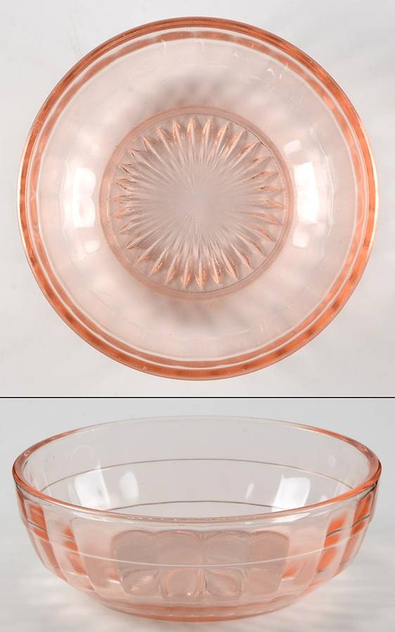 Block Optic Pink Small Fruit Dessert Bowl by Anchor Hocking-1