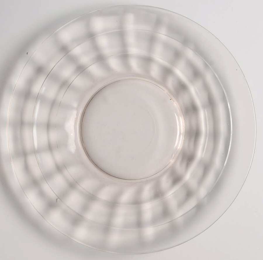 Block Optic Pink Bread & Butter Plate by Anchor Hocking-1