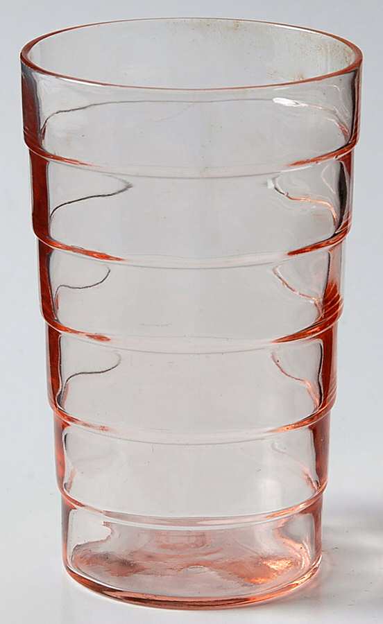 Block Optic Pink 5 Oz Flat Tumbler by Anchor Hocking-1