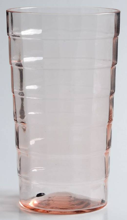 Block Optic Pink 10 Oz Flat Tumbler by Anchor Hocking-1