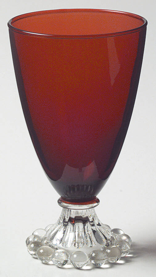 Berwick-Boopie-Ruby Water Goblet by Anchor Hocking-1