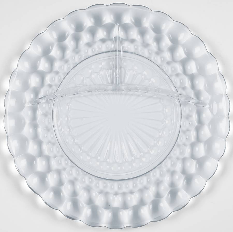 Bubble Blue Grill Plate by Anchor Hocking-1