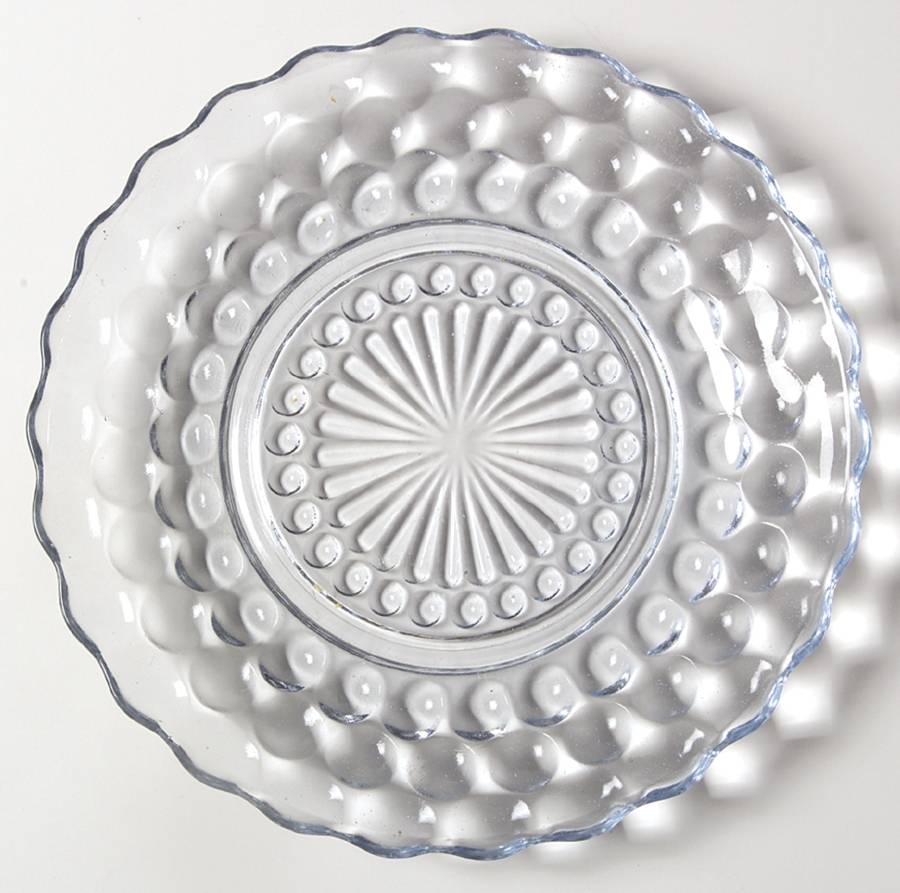 Bubble Blue Bread & Butter Plate by Anchor Hocking-1