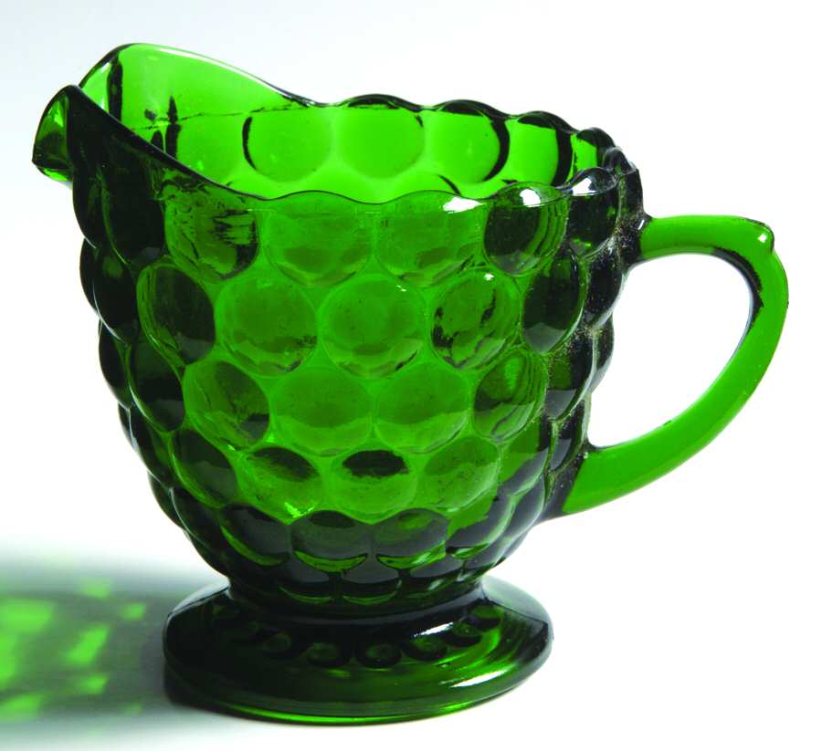 Bubble Green Creamer by Anchor Hocking-1