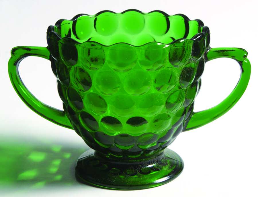 Bubble Green Open Sugar by Anchor Hocking-1