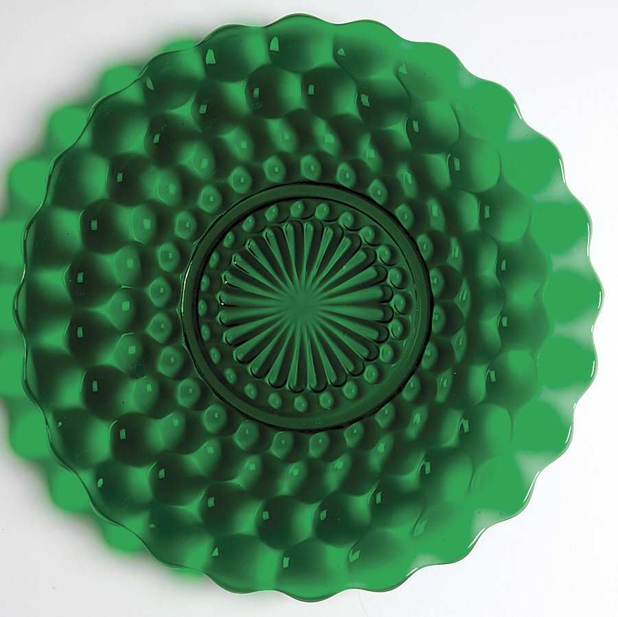 Bubble Green Dinner Plate by Anchor Hocking-1