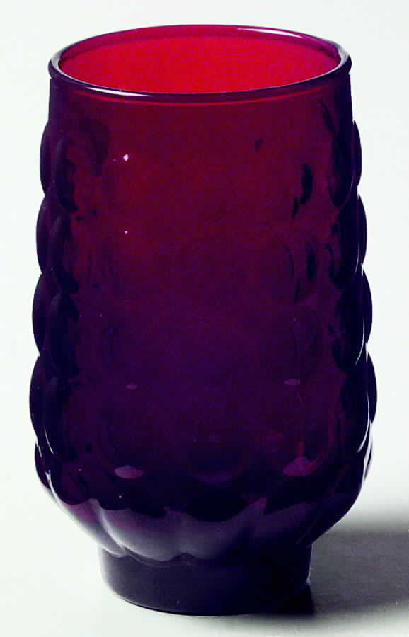 Bubble Ruby Flat Juice Glass by Anchor Hocking-1