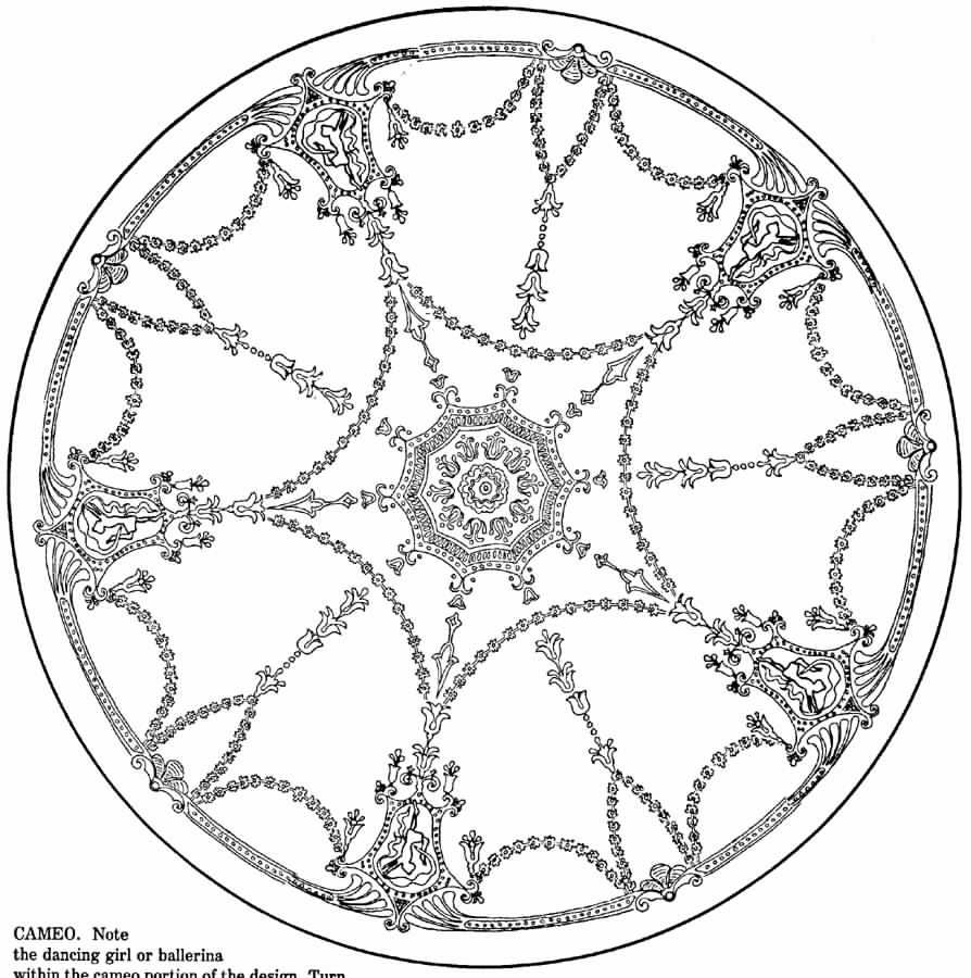 Cameo Clear (Platinum Trim) Luncheon Plate by Anchor Hocking-1