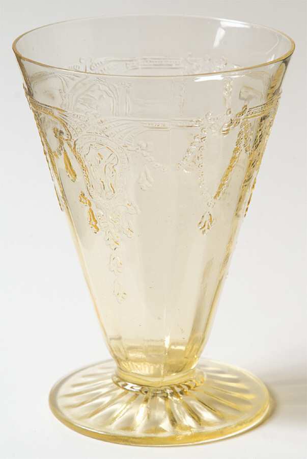 Cameo Yellow 9 Oz Footed Tumbler by Anchor Hocking-1
