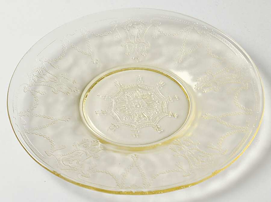 Cameo Yellow Bread and Butter/Saucer Plate by Anchor Hocking-1