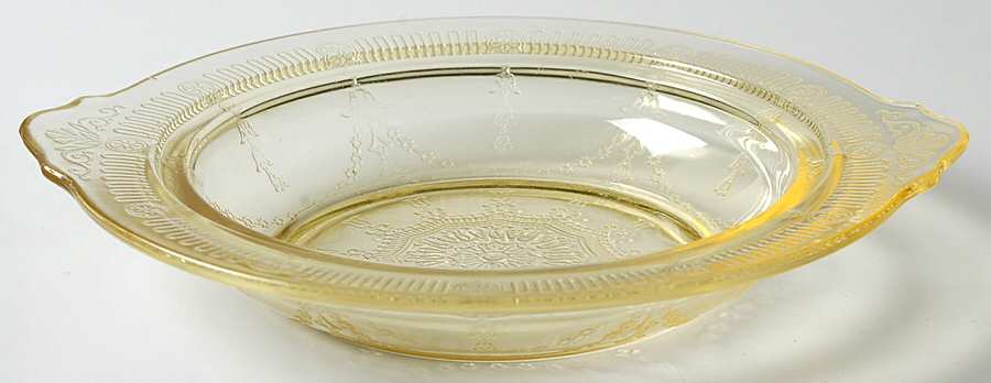 Cameo Yellow Round Butter Dish No Lid by Anchor Hocking-1