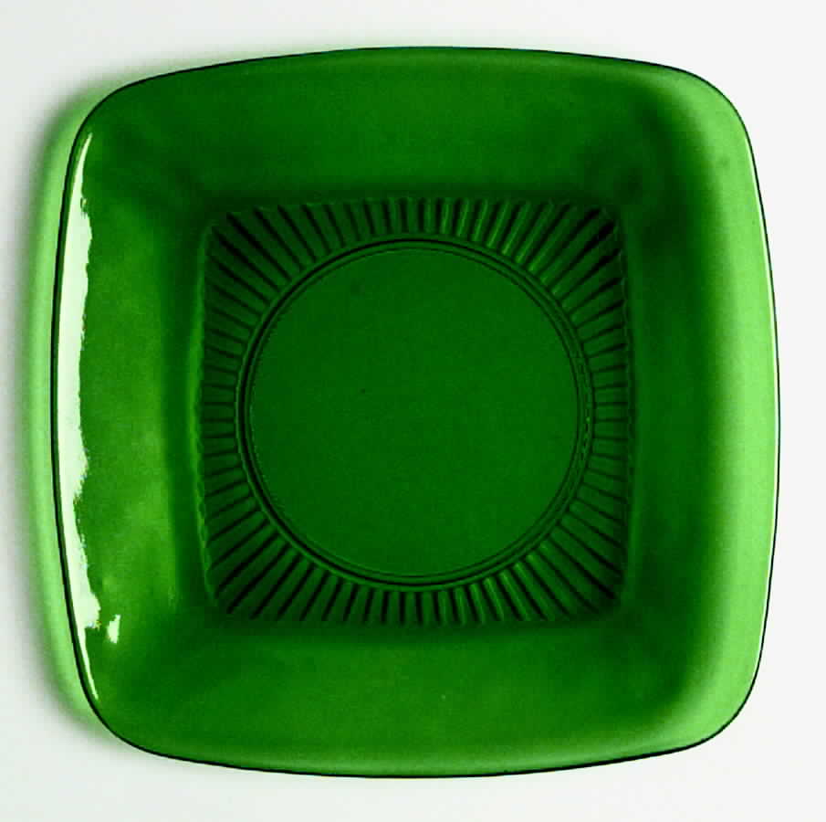 Charm Forest Green Luncheon Plate by Anchor Hocking-1