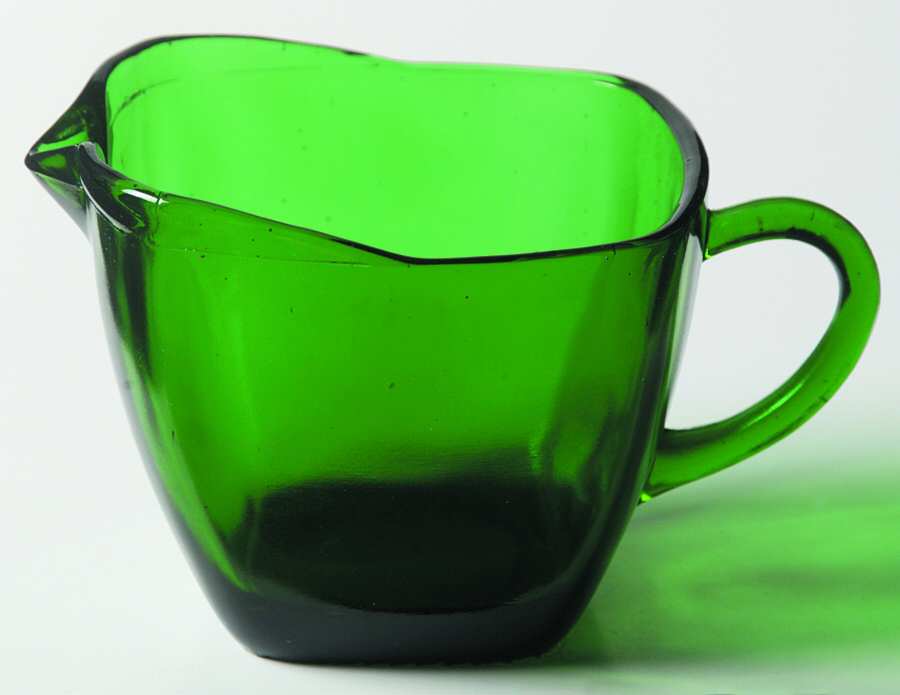 Charm Forest Green Creamer by Anchor Hocking-1