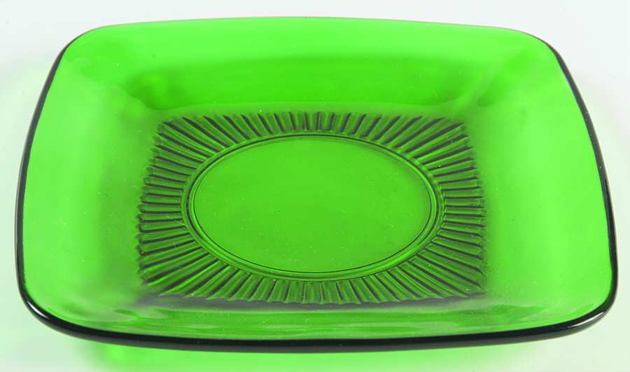 Charm Forest Green Salad Plate by Anchor Hocking-1