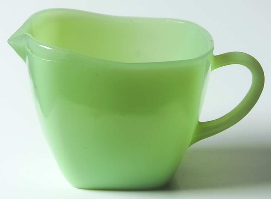 Charm Jade Ite Creamer by Anchor Hocking-1