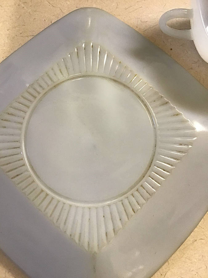 Charm Milk White Luncheon Plate by Anchor Hocking-1