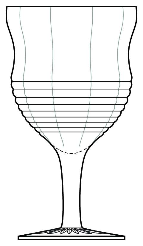 Circle Clear Water Goblet by Anchor Hocking-1