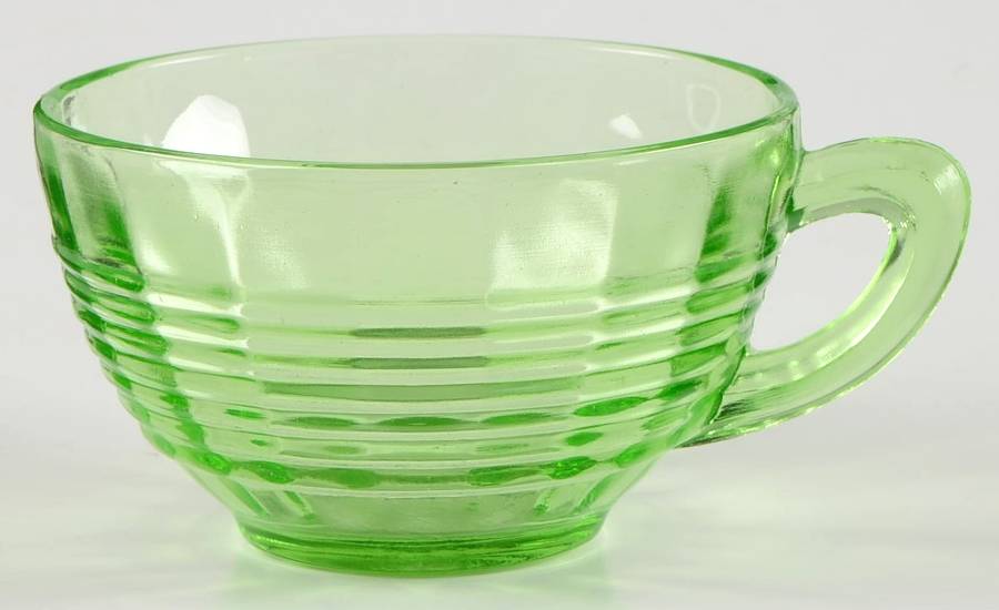 Circle Green Cup No Saucer by Anchor Hocking-1