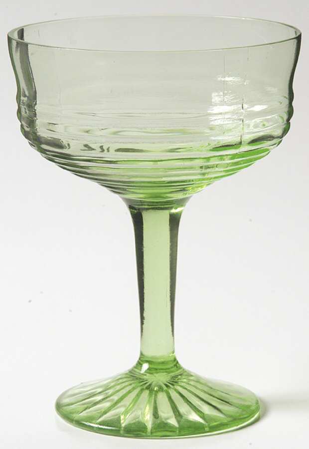 Circle Green Champagne/Tall Sherbet by Anchor Hocking-1