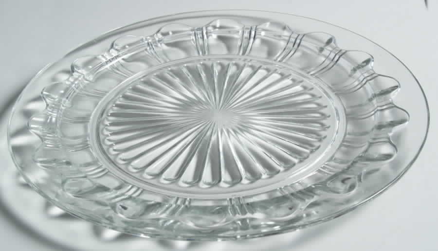 Colonial Clear Dinner Plate by Anchor Hocking-1