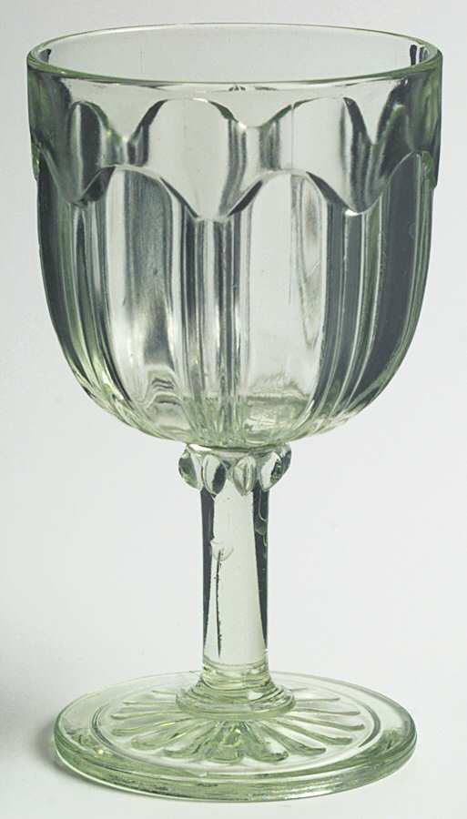 Colonial Green Water Goblet by Anchor Hocking-1
