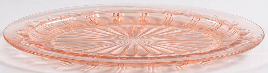 Colonial Pink 12" Oval Platter by Anchor Hocking-1