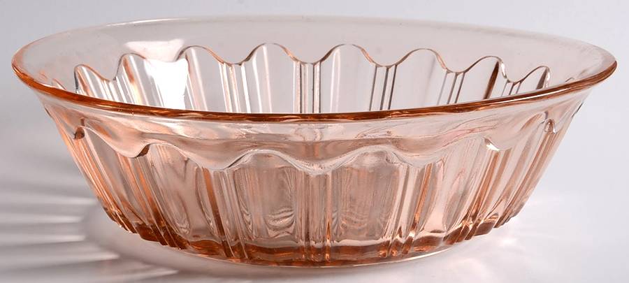 Colonial Pink 9" Large Fruit Bowl by Anchor Hocking-1