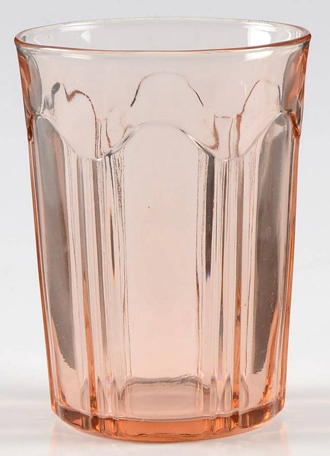 Colonial Pink 9 Oz Flat Tumbler by Anchor Hocking-1