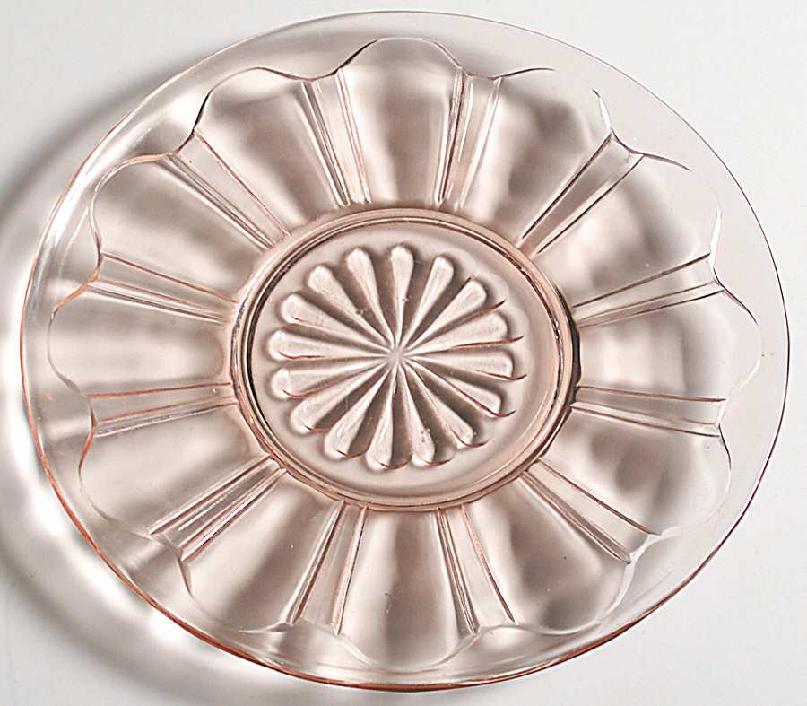 Colonial Pink Bread & Butter Plate by Anchor Hocking-1