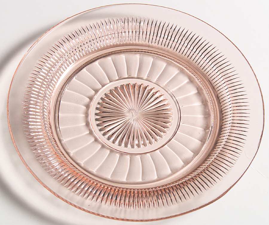 Coronation Pink Bread & Butter Plate by Anchor Hocking-1