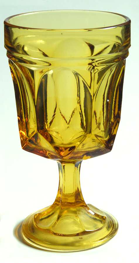 Fairfield Amber Water Goblet by Anchor Hocking-1