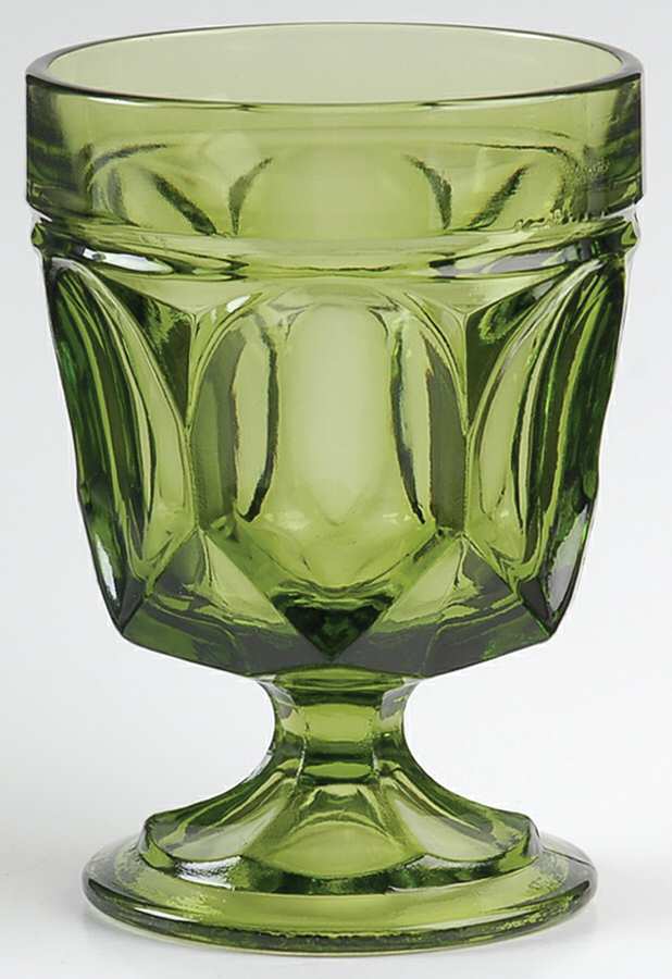 Fairfield Avocado Green On the Rocks Glass by Anchor Hocking-1