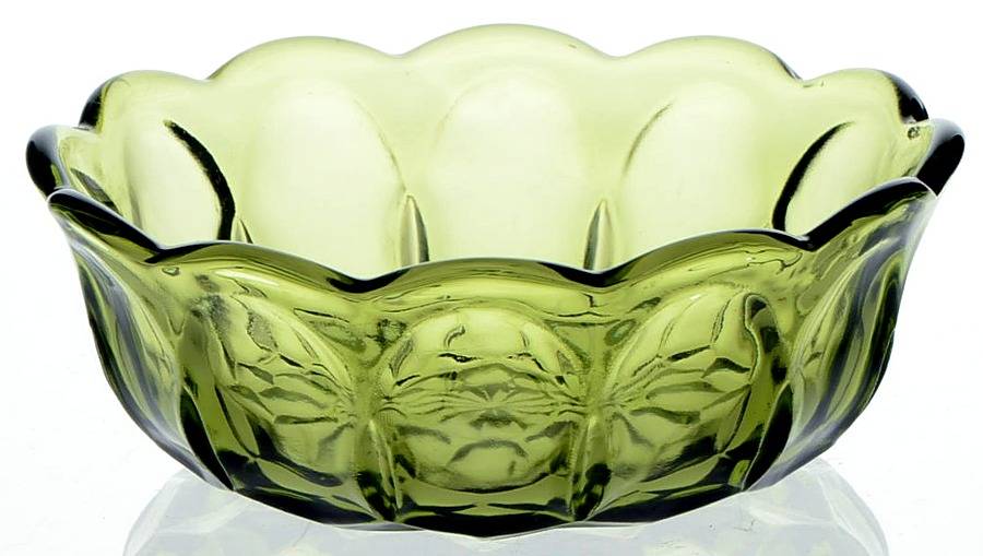 Fairfield Avocado Green Small Fruit Dessert Bowl by Anchor Hocking-1