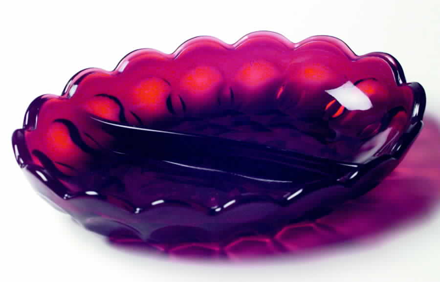 Fairfield Ruby 7" Oval 2 Part Relish by Anchor Hocking-1