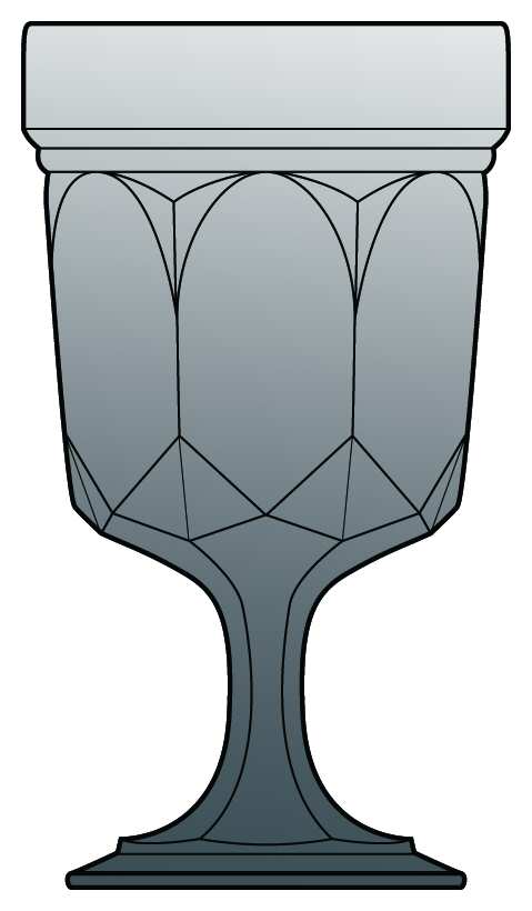 Fairfield Smoke Water Goblet by Anchor Hocking-1