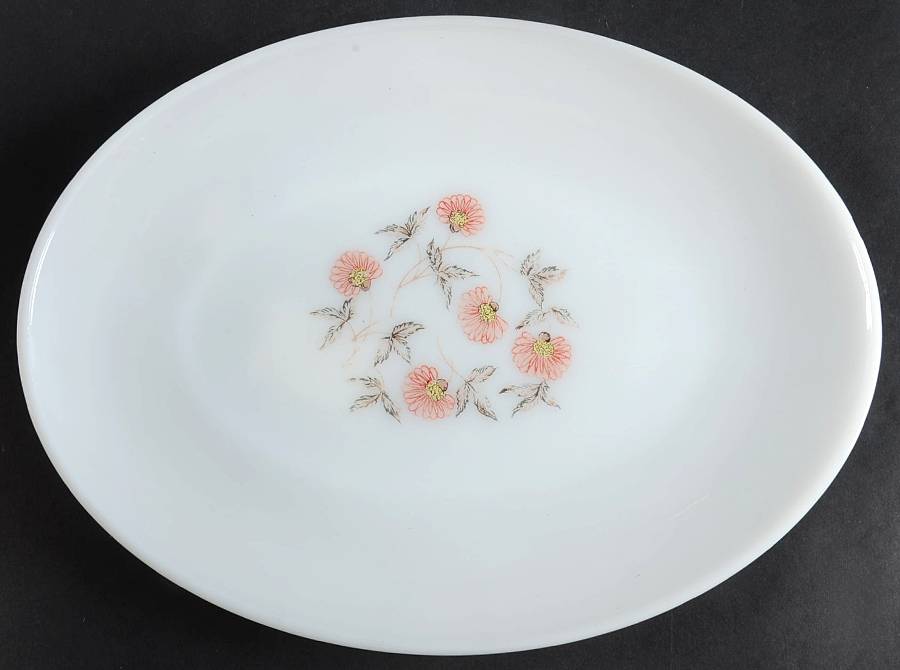 Fleurette Under 13" Platter by Anchor Hocking-1