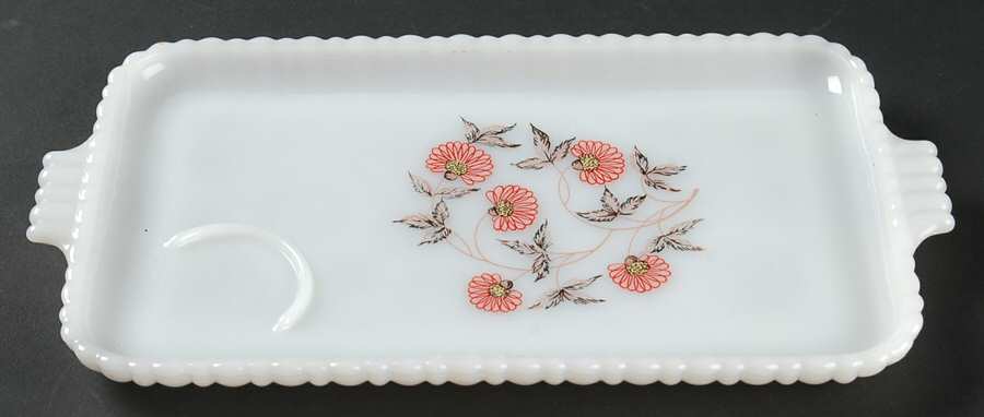 Fleurette Snack Plate No Cup by Anchor Hocking-1